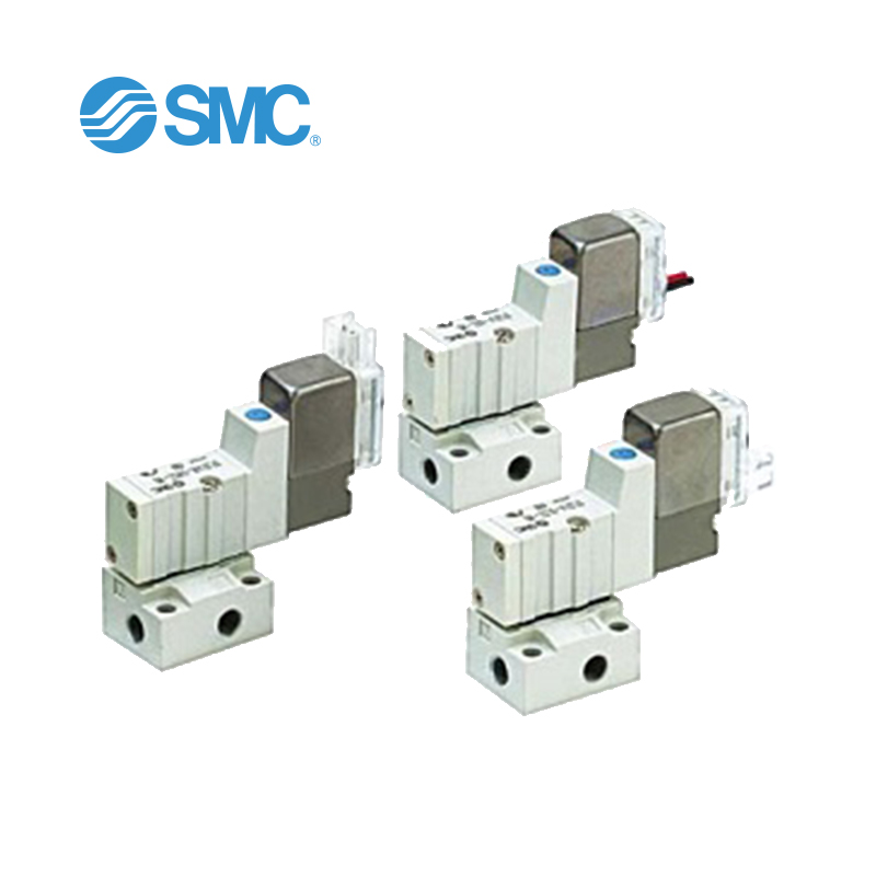 SMC SYJ300 系列 3通电磁阀/先导式 弹性密封 底板配管型 单体阀 S
