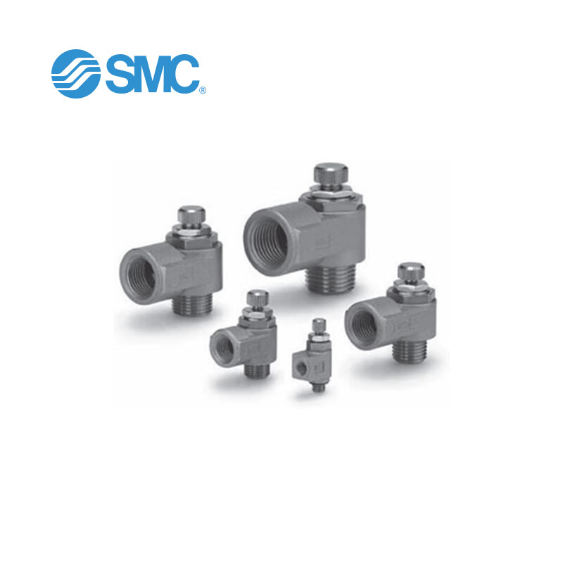 SMC AS 系列 标准型速度控制阀 金属阀体 弯头型 AS4200-04
