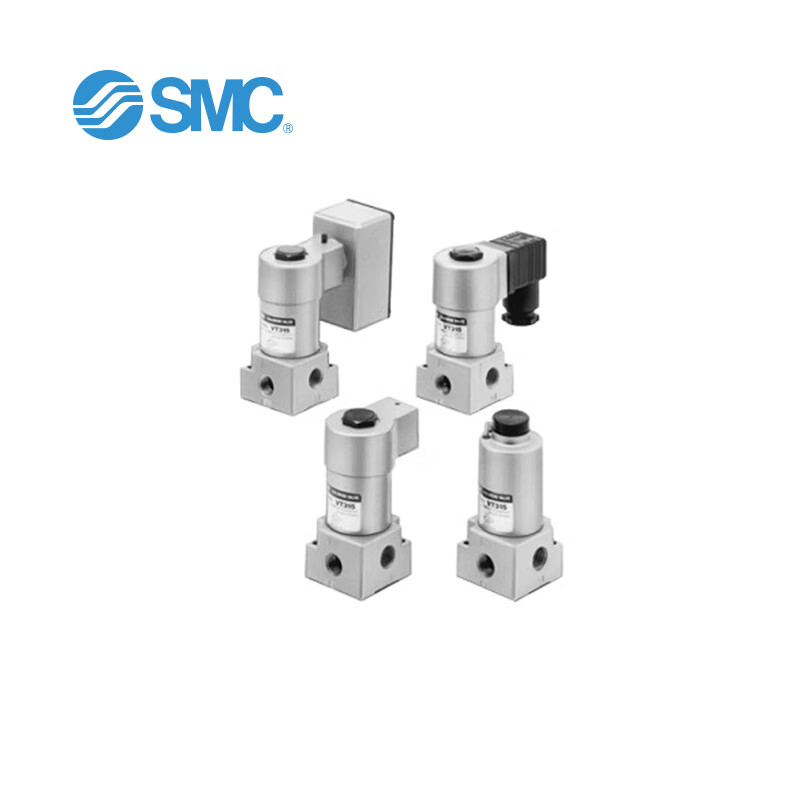 SMC VT315 系列 3通电磁阀 直动式座阀 弹性密封 VT315-022G