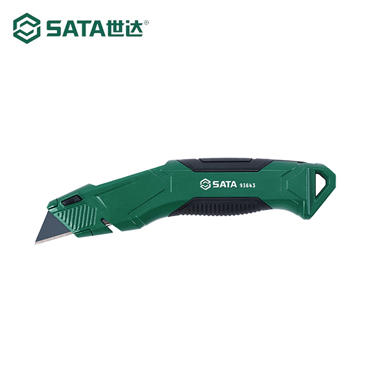 世达重型实用刀93643 可储存五片梯形刀片1把