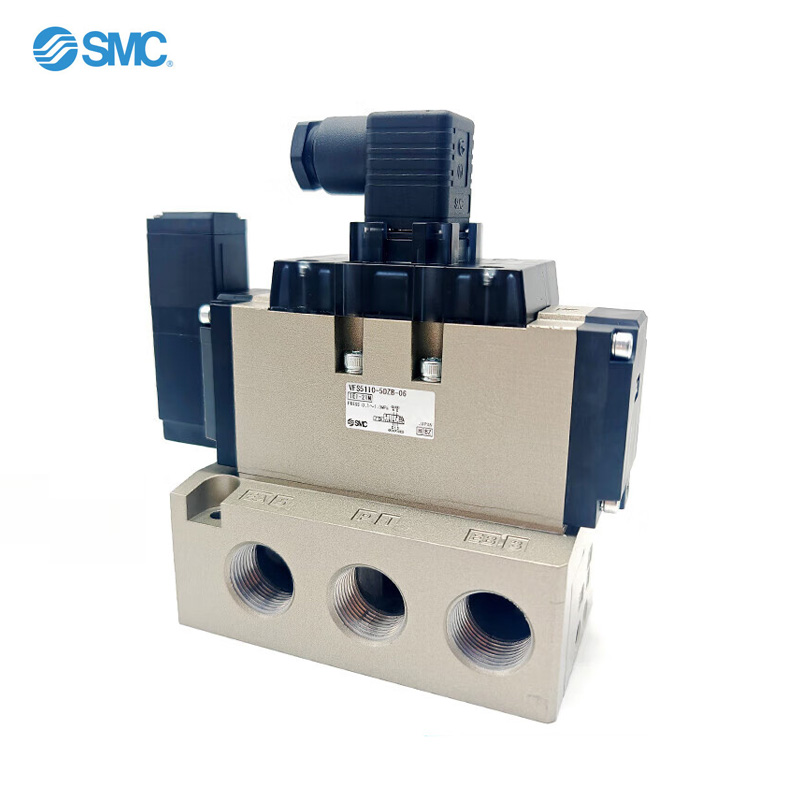 SMC VFR6000 系列 5通先导式电磁阀 弹性密封 非插入式 VFR631